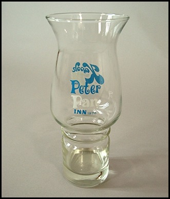 Peter Pan Hurricane Glass Vintage