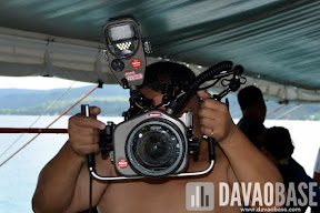 This huge Nikon underwater camera was one of the gadgets used to document the Scubasurero clean up dive in Talicud.