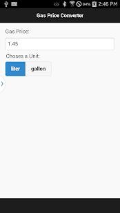 Gas Price Converter Screenshots 1
