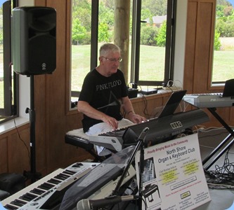 Gordon Sutherland playing his Korg Pa3X. Photo courtesy of Dave Winslade