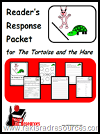 Tortoise and the Hare - Reading Response Packet - FREE