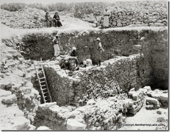 Bethel excavation, 1954, house from Judges period, mat13006