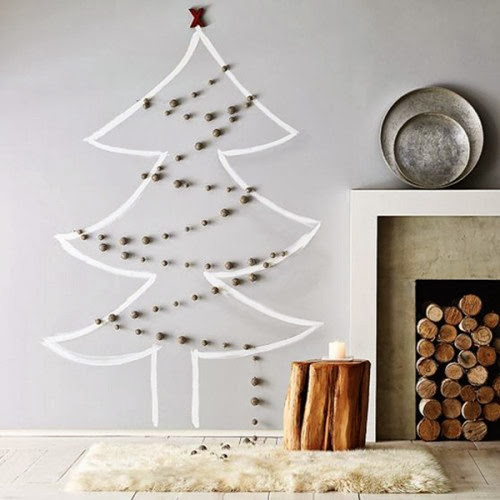 Arbol De Navidad De Pared Como Hacer Uno Ideas Materiales Y Mas