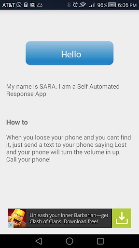 SARA- Self Automated Response