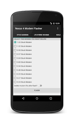 Nexus 4 LTE Modem Flasher