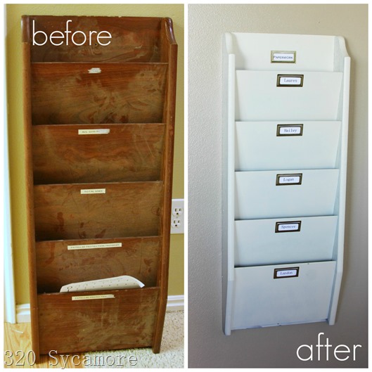 before after paper organizer