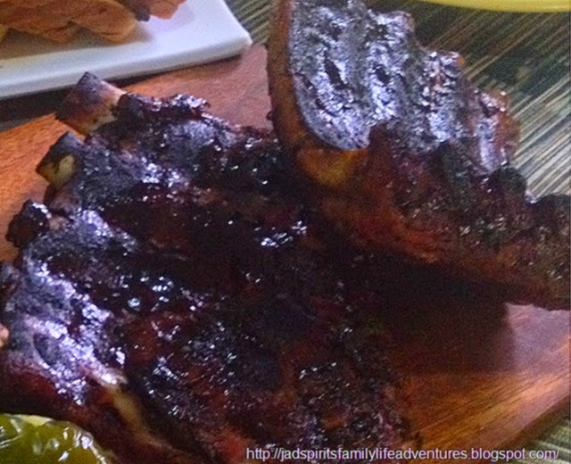 Home-cooked baby back ribs