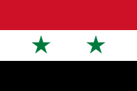 Flag of Syria under the current government