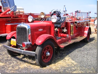 IMG_8559 Silverton Fire Department 1928 GMC Pirsch Fire Engine at Antique Powerland in Brooks, Oregon on August 1, 2009