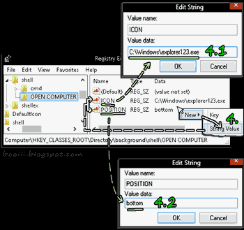 Registry:Create New> StringValue