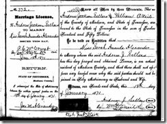 Andrew Jackson Sellers Marriage