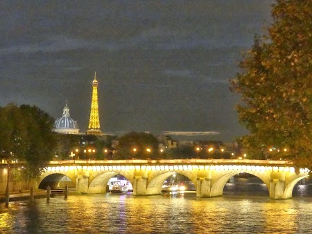 Paris noaptea: Pod peste Sena