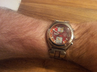 Which Watch Today...: Seiko Alba AKA Chronograph V657 Red