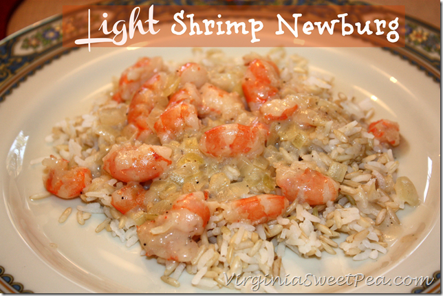 Light Shrimp Newburg - Enjoy Shrimp Newburg without the fat and calories of the traditional recipe. virginiasweetpea.com