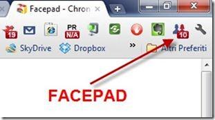facepad estensione per chrome
