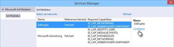 Configuring ad network in AdMediator Services Manager (www.kunal-chowdhury.com)