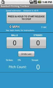 Baseball Pitching Toolbox Screenshots 1