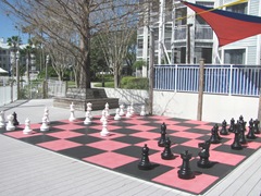 Florida Marriott Cypress Harbour outdoor chess game