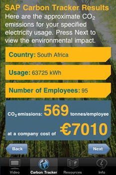 Free Carbon Tracker iPhone App
