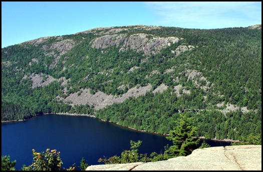 09 - South Bubble - View of Penobscot, Jordan Pond and Cliffs, Carriage Road