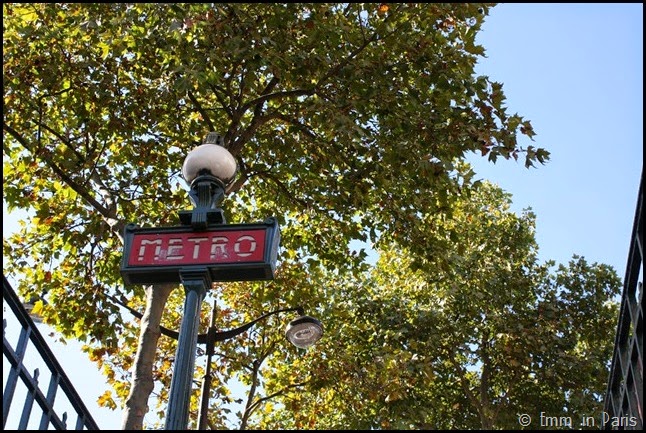 Art nouveau Metro sign Paris