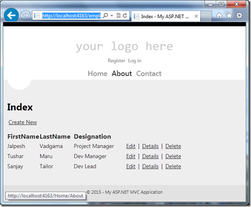 EmployeeListingusingNhibernateandaspnetmvc
