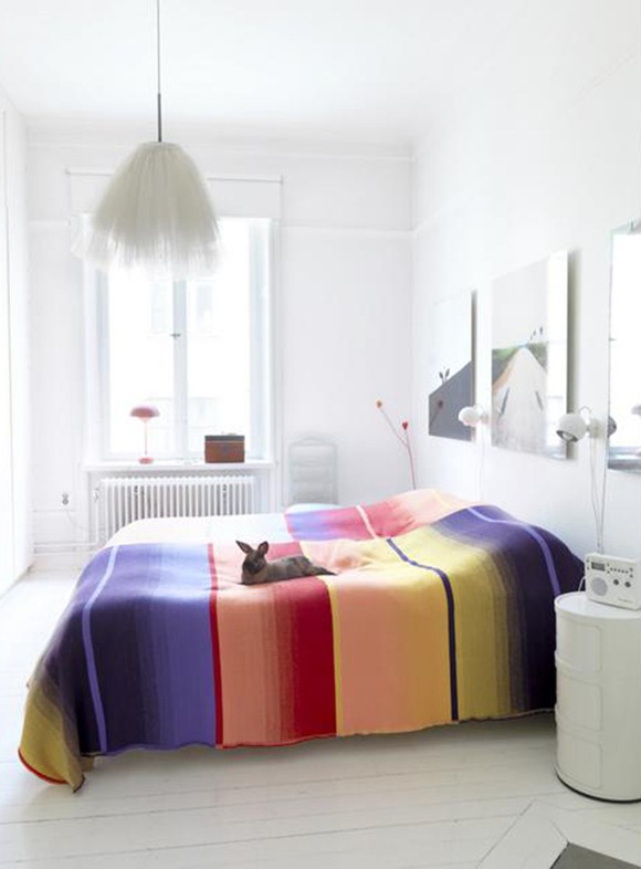 habitaciones con decoración colorida