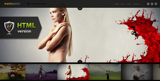 PhotoArtist - Photo Showcase HTML Theme - Photography Creative