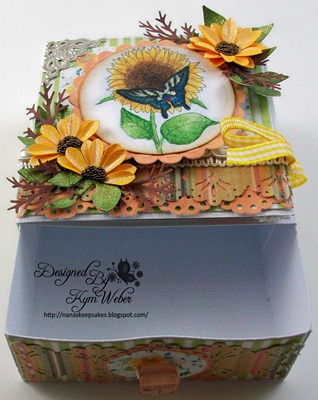 Swallowtail & Sunflower Card Box2