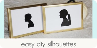 easy diy silhouettes