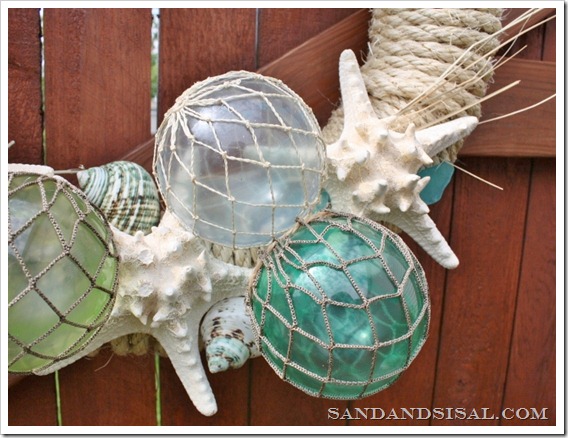 glass float wreath 