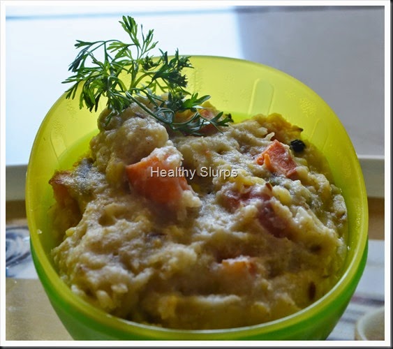 Creamy millet khichdi