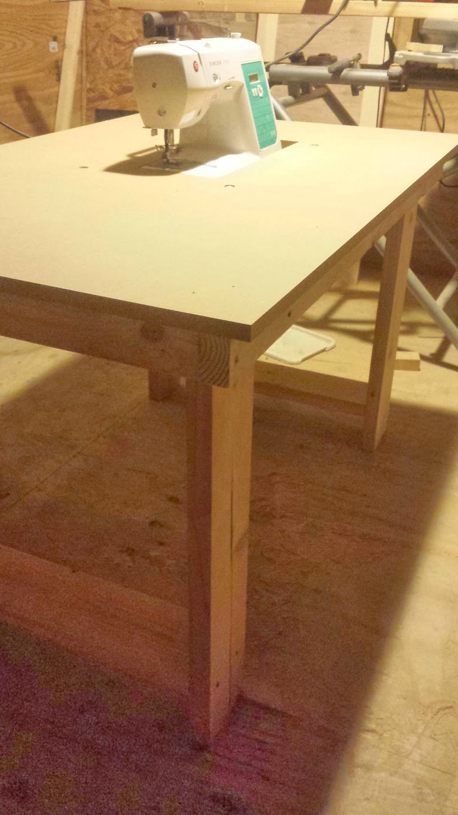 Dave's Custom Designs Industrial Style Sewing Table