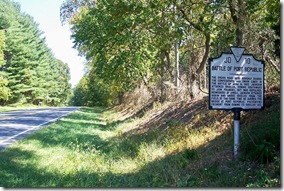 Battle of Port Republic marker JD-10 along Route 340 looking north