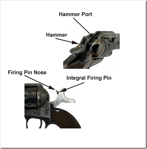 45cal SA Hammer - Firing Pin - Firing Pin Port