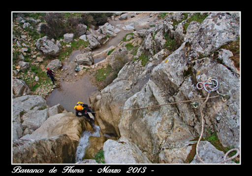 Lourdes en el segundo rapel Lourdes en el segundo rapel