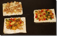 Open-faced pastries - Before baking