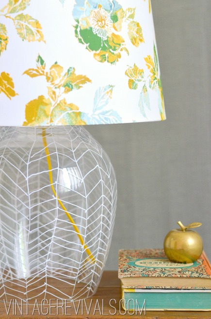 DIY Herringbone Lamp Tutorial