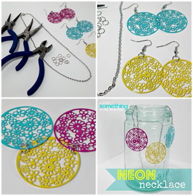 Neon Necklace Collage