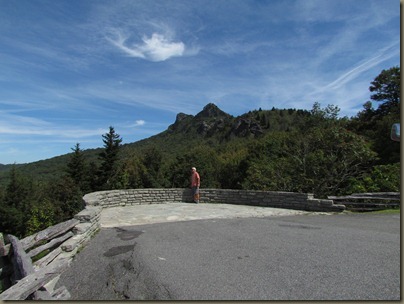 overlook at on the road up grandfather mountain