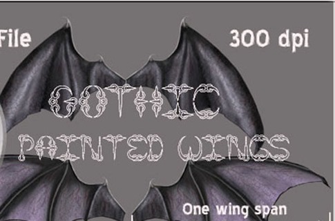 Pinceles de alas góticas