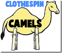 clothespin-camels