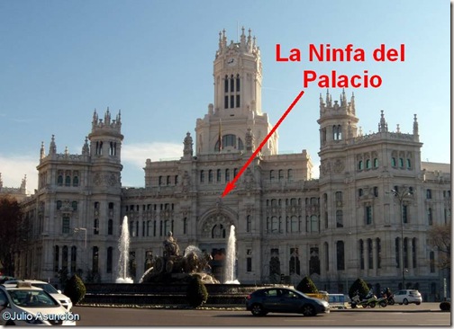Ubicación del la Ninfa del Palacio de Cibeles - Madrid