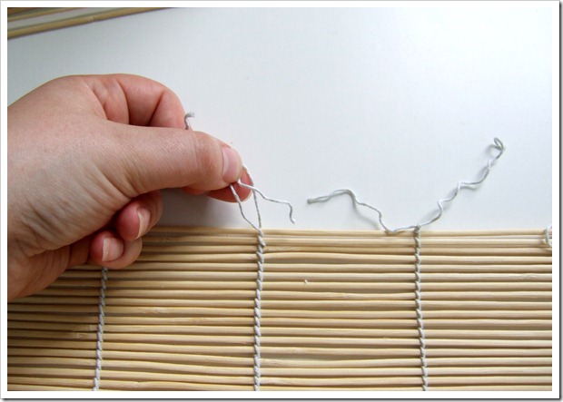How to make a valance out of matchstick blinds