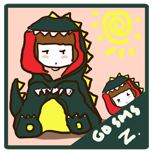 Z dinosaur Theme GO SMS -  apps