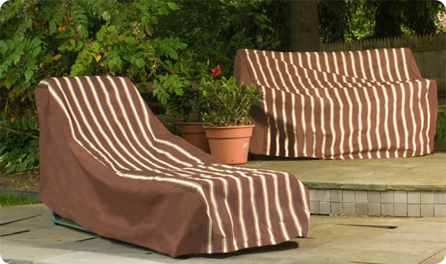 Metro Brown Chaise Lounge Cover