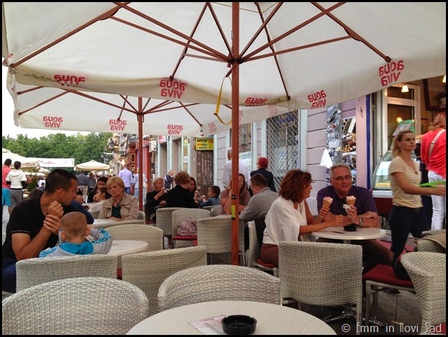 Ice Cream at a Sidewalk Cafe, Novi sad