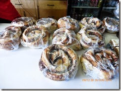 Here they are, the "world famous cinnamon buns"