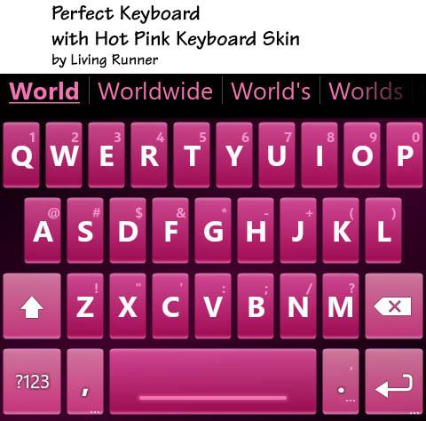 Hot Pink Keyboard Skin