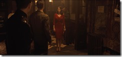 Captain America Peggy in a Red Dress